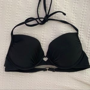 Black Halter Swimsuit Top SIZE: M